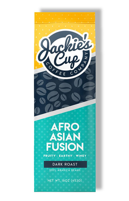 Afro Asian Fusion is 60% Ethiopia Yirgacheffe and 40% Sumatra brought to a deep Full City roast. The syrupy, full body of Sumatra, with its mutes-acidity, has a taste of roasted caramel and hints of chocolate. Ethiopia Yirgacheffe enhances the flavor profile with fruity notes, rich body and a smooth finish. When blended they create a more aggressive "Mocha-Java" type flavor, but with a deeper, fuller, body and more earthiness in the bass notes. 